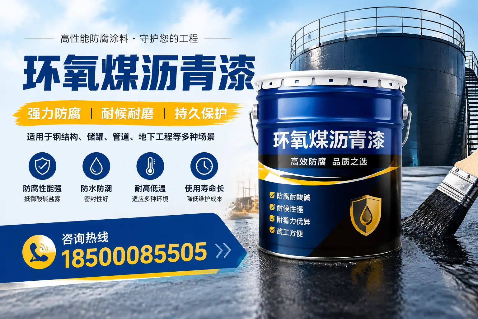 环氧煤沥青漆在工业中的应用，朔州企业的选择